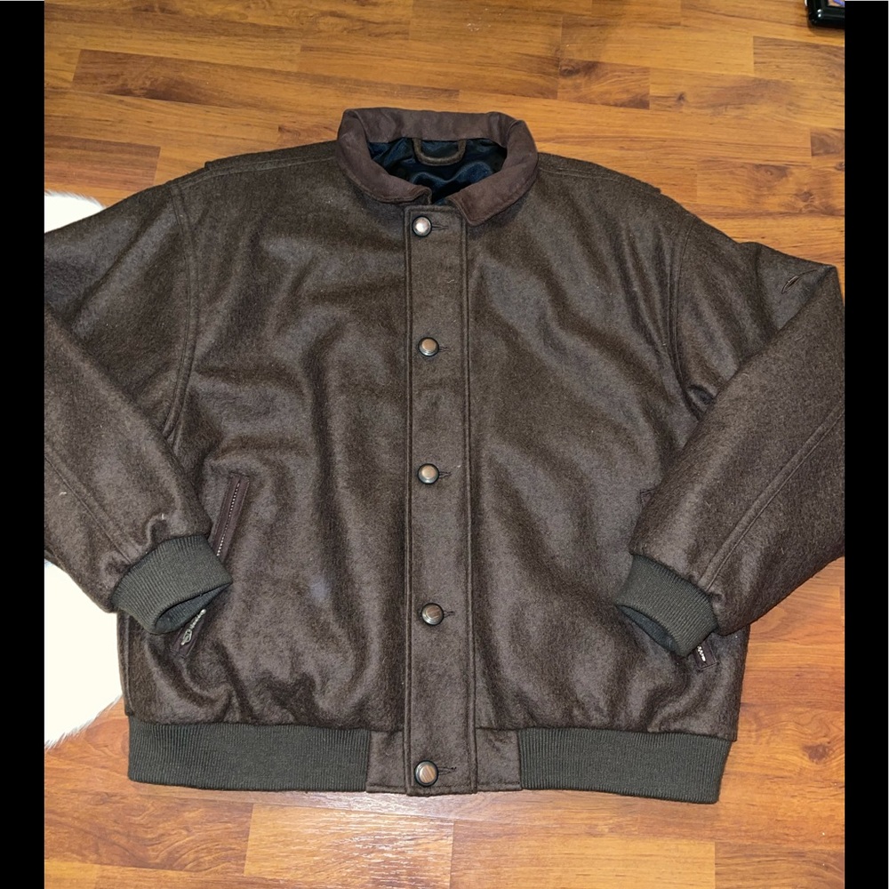 bob timberlake wool  men bomber jacket